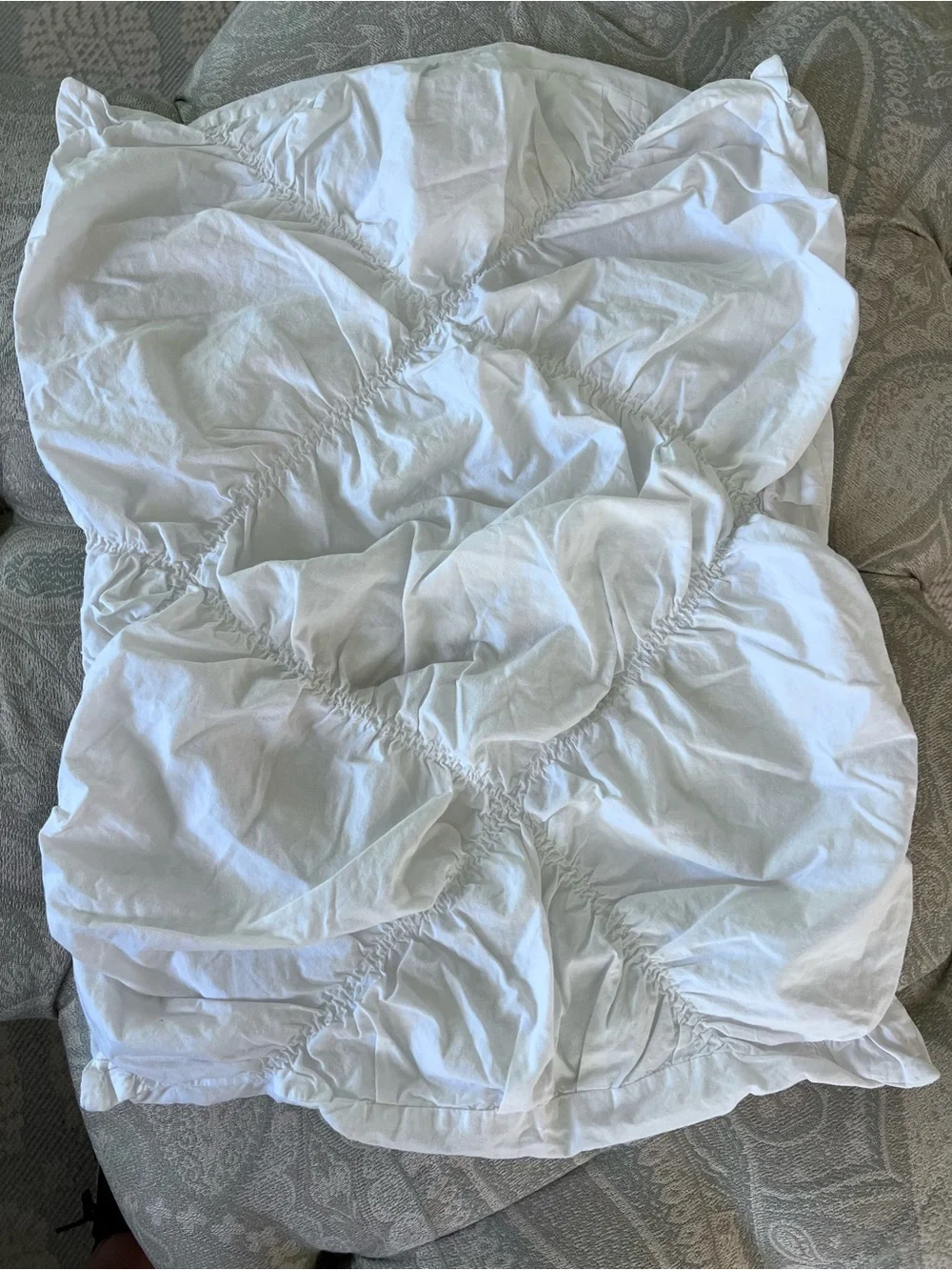 Organic Cotton Bedding duvet cover and sham by pottery barn teen. Twin XL